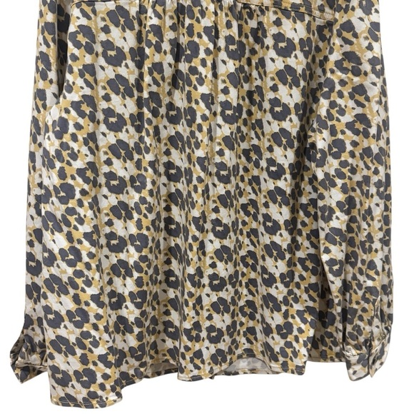 CAbi Providence Shirt Jacket in Yellow and Grey Leopard Print Women’s Size XL - Picture 8 of 12